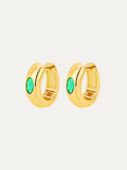 Frosty Gold Hoops Earrings For Women Trendy