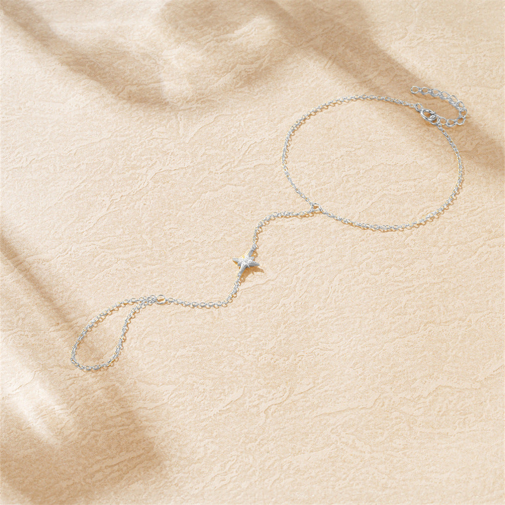 Diamond-studded Eight-pointed Star Bracelet