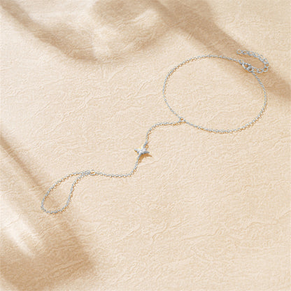Diamond-studded Eight-pointed Star Bracelet