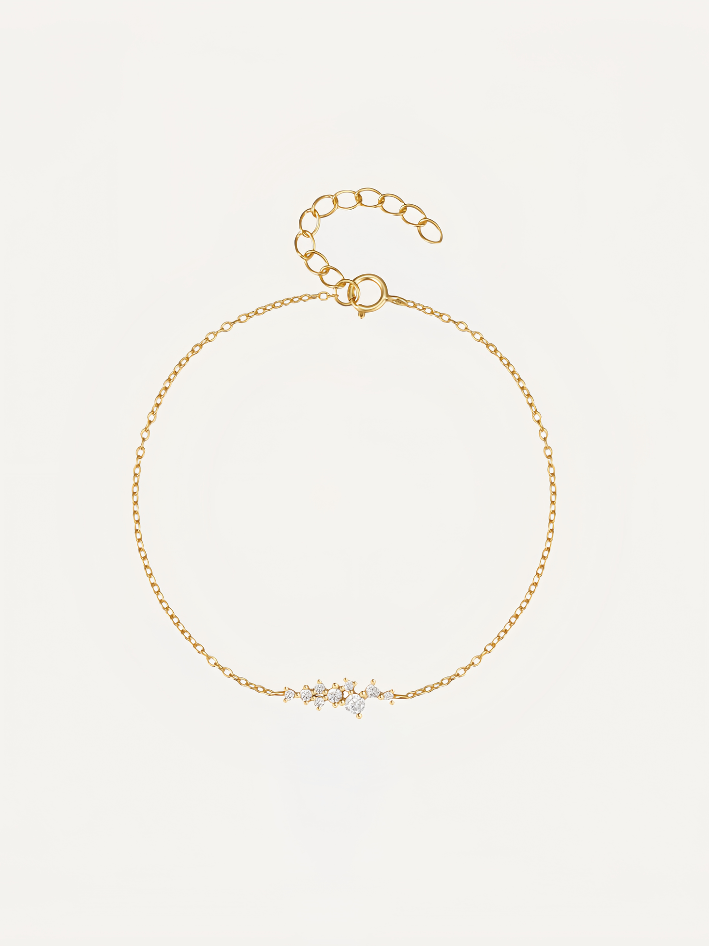 Women's Sterling Silver Bracelet With Diamonds