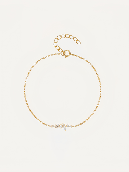 Women's Sterling Silver Bracelet With Diamonds