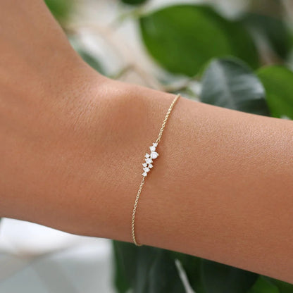 Women's Sterling Silver Bracelet With Diamonds