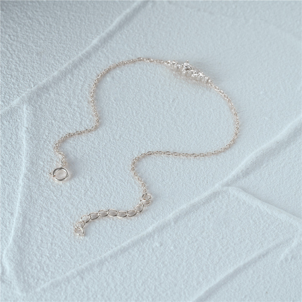Women's Sterling Silver Bracelet With Diamonds