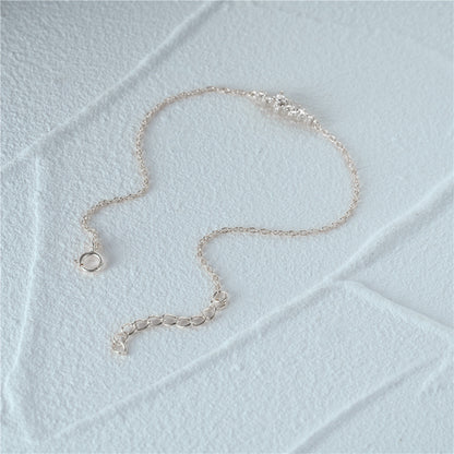 Women's Sterling Silver Bracelet With Diamonds