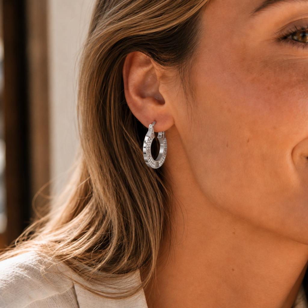 Diamond Gold Plated Earrings