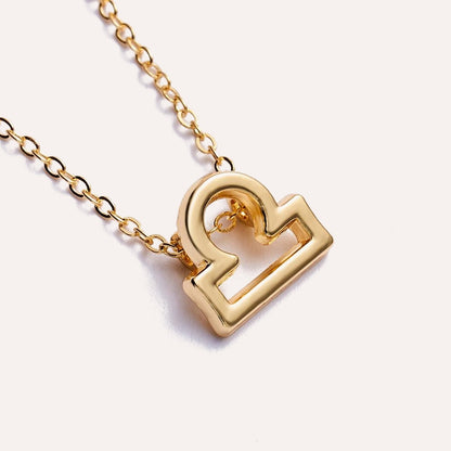 12 Constellation Necklaces Pendant Charm Gold Necklaces for Women Jewelry Cardboard
